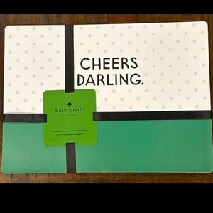 NEW Kate Spade CHEERS DARLING Placemats Set/4